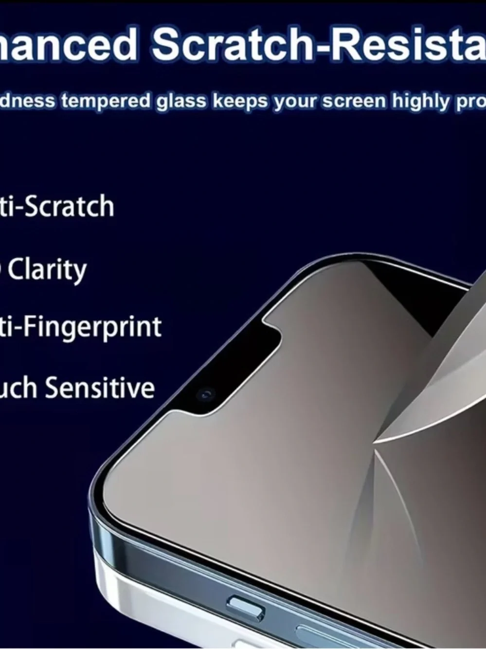 3-Pack iPhone 13 Tempered Glass Screen Protector + Back Camera Cover